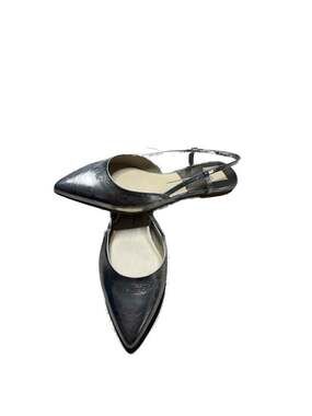 Dolce Vita Cade Silver Metallic Pointed Toe Slingback Flats